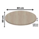 Ver imagem 3 de Mesa Bistrô Beta 112,50 Cm (alt) Disco Redondo Tampo Mdp Redondo 80 Cm (larg) X 2,50 Cm (alt) Noce