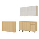 Ver imagem 5 de Cozinha Compacta 100% MDF 5 Peças com Tampo e Bancada 120cm Aura Luciane Móveis