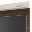 Ver imagem 3 de Home Suspenso Uruguai Off White/Cacau para TV até 47” - Móveis Leão