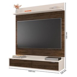 Home Suspenso Uruguai Off White/Cacau para TV até 47” - Móveis Leão - 5
