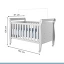 Ver imagem 5 de Berço Mini Cama Tigus Slim com Suporte para Mosquiteiro Branco