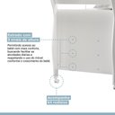 Ver mais imagens de Berço Mini Cama Tigus Slim com Suporte para Mosquiteiro Branco