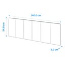 Ver imagem 3 de Cabeceira Cama Box Casal Espumada 140cm: Areia