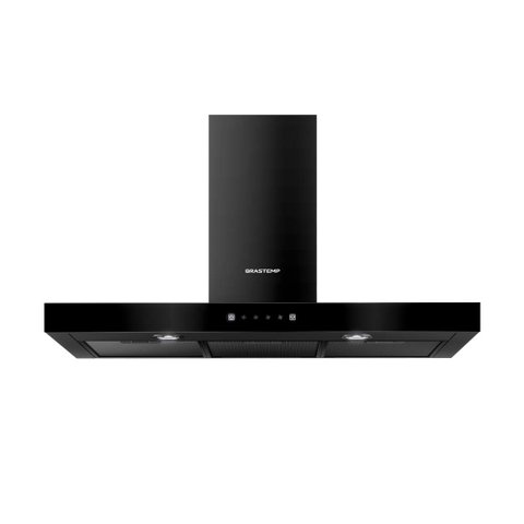 Coifa de Parede Brastemp Eclipse Collection 90cm com Painel Touch On Glass - Bae90ap 220v