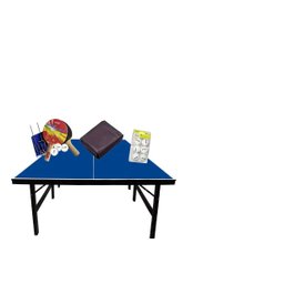 Mesa Ping Pong Oficial Mdp 15mm Klopf 1001 + Kit Completo Klopf 5030 + Kit Bolinhas Klopf 5075 + Cap - 1