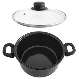 Panela Esmaltada Com Tampa De Vidro e Alças Laterais 3,2 Litros - 5