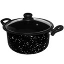 Ver imagem 2 de Panela Esmaltada Com Tampa De Vidro e Alças Laterais 3,2 Litros