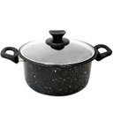 Ver imagem 1 de Panela Esmaltada Com Tampa De Vidro e Alças Laterais 3,2 Litros