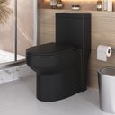 Ver imagem 2 de Vaso Sanitário Monobloco para Banheiro Eva - Fabribam Preto Fosco