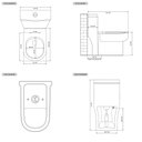 Ver imagem 4 de Vaso Sanitário Monobloco para Banheiro Eva - Fabribam Preto Fosco