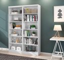 Ver imagem 5 de Livreiro Multiuso Branco Kit com 2 - Fdecor