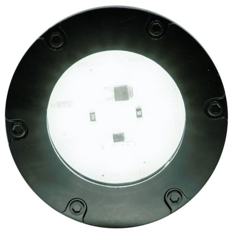 Mini Refletor Led Decorativo Econômico - Base Preta 6500k - Transparente - 110v