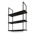 Ver imagem 2 de NICHO DE TETO PARA COZINHA 80 CM PRETO COM PRATELEIRA PRETA