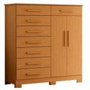 Ver imagem 5 de Guarda Roupa Napoli com 6 Portas Bronze Cinamomo e Cômoda Verona Cinamomo - Móveis Albatroz