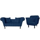 Ver imagem 1 de Kit Recamier Dubai + Poltrona Helena Suede