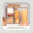 Ver imagem 3 de Pote Hermético Quadrado 230ml Tampa Bambu Bpa Free Coza