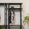 Guarda-Roupa Closet Laguna 4 prat 180Ax90Lx42P em Madeira Cubomob Preto - 2