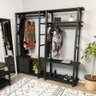 Guarda-Roupa Closet Laguna 4 prat 180Ax90Lx42P em Madeira Cubomob Preto - 1