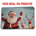 Ver imagem 4 de Tapete Natalino 40x60 Capacho Papai Noel Renas Antiderrapante