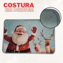 Ver imagem 5 de Tapete Natalino 40x60 Capacho Papai Noel Renas Antiderrapante