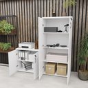 Ver imagem 2 de Conjunto de Armários para Escritório Moderno Netmobil - Branco