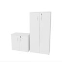 Ver imagem 3 de Conjunto de Armários para Escritório Moderno Netmobil - Branco