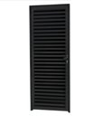 Ver imagem 1 de Porta de Giro Alumínio Preto Palheta Veneziana Fechada Maxx - 210x100 - Esquerda