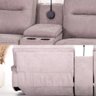 Sofá Decorativo Swift Elétrico Reclinável C/porta Copos Baú Cooler Linho Cinza G81 - Gran Belo - 8