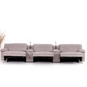 Ver imagem 2 de Sofá Decorativo Swift Elétrico Reclinável C/porta Copos Baú Cooler Linho Cinza G81 - Gran Belo