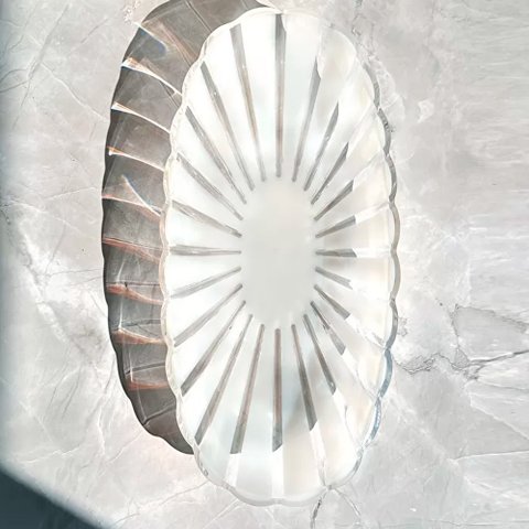 Bandeja de Servir em Bio Plástico Não Fóssil-38 X 19 X H4,5 Cm - Dolcevita - Pérola - Guzzini