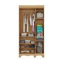 Ver imagem 3 de Guarda-roupa Infantil 92cm 3 Portas e 2 Gavetas Dengo Multimóveis Mp4437 Madeirado/branco Madeirado