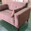 Ver imagem 6 de Sofá Gianni | Pés Trapézio | Tecido Suede | 140cm | Cacau