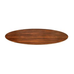 Mesa Saarinen Oval Pau Ferro 244x137cm - Base Branca Mgsaarinen - 2