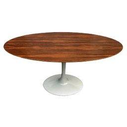 Mesa Saarinen Oval Pau Ferro 244x137cm - Base Branca Mgsaarinen - 1