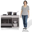 Ver imagem 5 de Balcão Multiuso Para Cooktop 4 Bocas Georgia Branco/preto