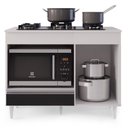 Ver mais imagens de Balcão Multiuso Para Cooktop 4 Bocas Georgia Branco/preto