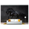 Papel De Parede Animais Cavalo Negro 3D 7,50M² Anm106 - 1