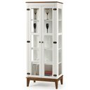 Ver imagem 1 de Cristaleira Remy Branca 2 Portas Base Amendoa 180 Cm - 58751