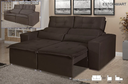 Ver imagem 2 de Sofá Retrátil Beatriz 1.95m - Suede Marrom