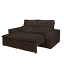 Ver imagem 1 de Sofá Retrátil Beatriz 1.95m - Suede Marrom