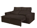 Ver imagem 1 de Sofá Retrátil Beatriz 1.95m - Suede Marrom