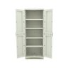 Armário Multiuso Plástico Space Saver Alto Bege Plastiken - 5