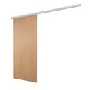 Ver imagem 2 de Porta de Correr Verniz com Kit Alumínio Branco - 210x100