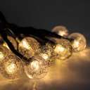 Ver imagem 4 de Cordão Lâmpadas Solar Luzes Leds Bolinhas Amarela Natal 5m