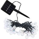 Ver imagem 1 de Cordão Lâmpadas Solar Luzes Leds Bolinhas Amarela Natal 5m