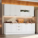 Ver imagem 2 de Cozinha Modulada 10 Pecas 240cm Ce792 Americana Henn Branco Nature