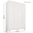 Ver imagem 6 de Guarda-Roupa de Canto Modulado com Pés 9 Portas 4 Gavetas França