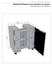 Ver imagem 4 de Gabinete para Banheiro Pequim Branco C/ Rodízios - Bela Móveis