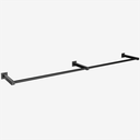 Ver imagem 1 de Arara de Parede para Loja Modelo Premium Leve Comac - 8 Tamanhos - Preto - 180cm