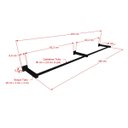 Ver imagem 2 de Arara de Parede para Loja Modelo Premium Leve Comac - 8 Tamanhos - Preto - 180cm